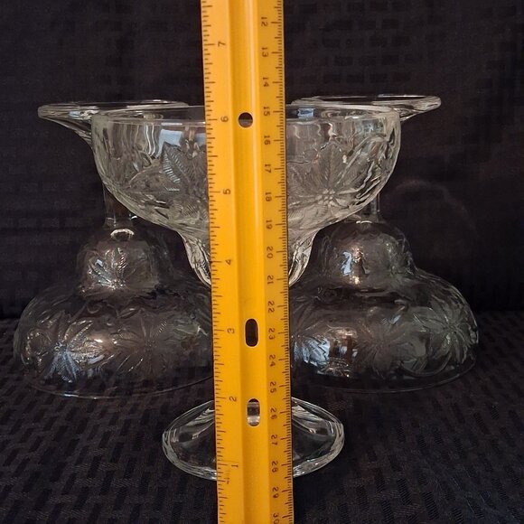 3 ea Princess House Fantasia Margarita Glasses - Picture 9 of 10
